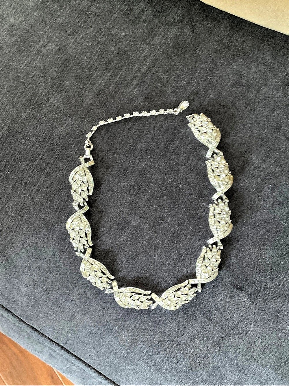 Silver-Tone Statement Necklace Like New